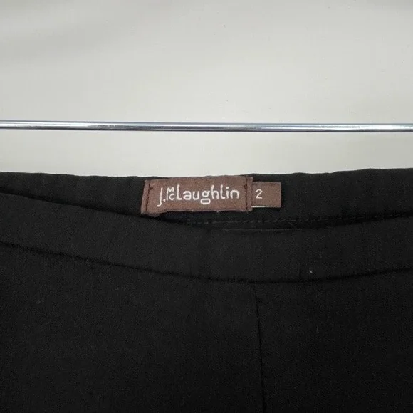 J. McLaughlin Women's Black Elastic Waist Comfort Ankle Leggings Pants Size 2 - Picture 8 of 11